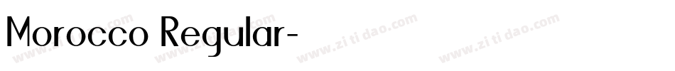 Morocco Regular字体转换